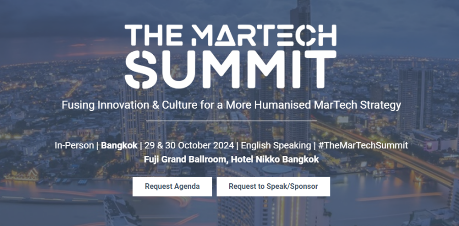 The MarTech Summit Bangkok, 29 & 30 October 2024